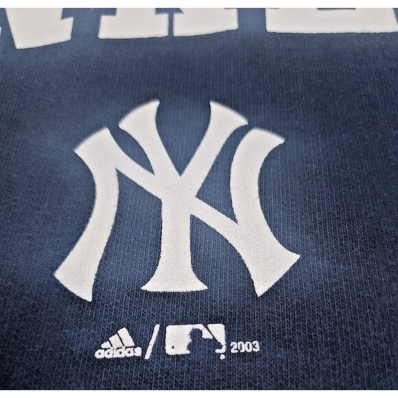 Vintage Y2K Adidas New York Yankees MLB Baseball Sports Sweatshirt Men's  XL - Picture 5 of 14